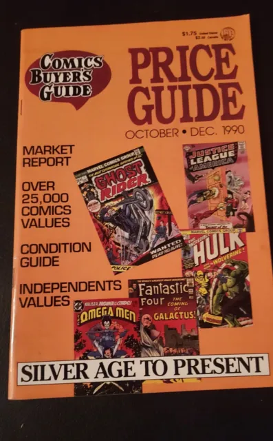 Vintage 1990 COMIC BUYER'S GUIDE Oct-Nov Book Silver Age to Modern HULK Cover