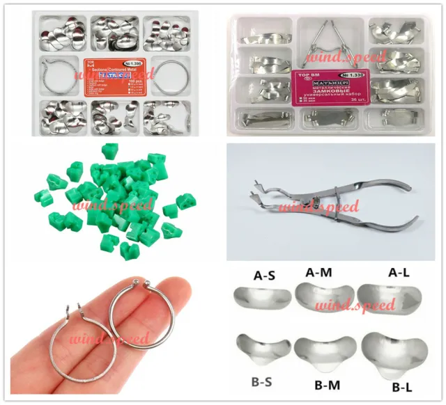 TOR VM Dental Sectional Contoured Matrices Matrix Ring Delta Add-On Wedges Plier