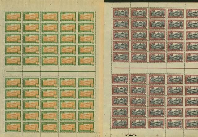 French colony Niger 1927- MNH. Yv. Dues Nr.: 12/21.Sheet of 50 (EB) AR1-01191 3