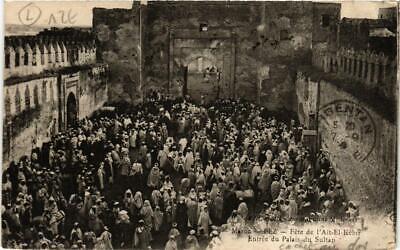 CPA ak fez fete de l' ait-el-kebir entrance palace of sultan morocco (689373)