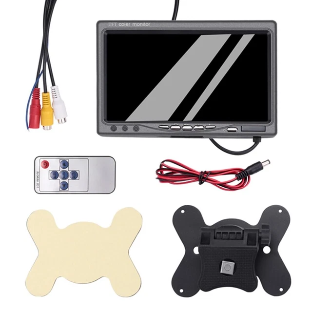 Monitor LCD a colori 12 V-24 V 7 pollici TFT per auto backup retrovisore CCTV Q7I3