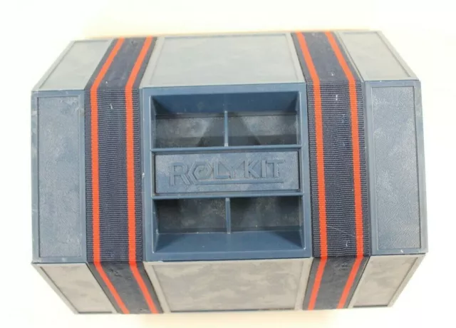 ROLYKIT S14 BLUE Roll-Up Portable Storage Boxes with Dividers Lot