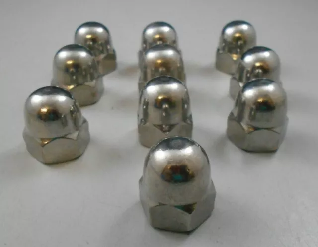 Acorn Hex Cap Stainless Steel Cap Nuts M12x1.75 A2-70 lot of 10 Free Shipping