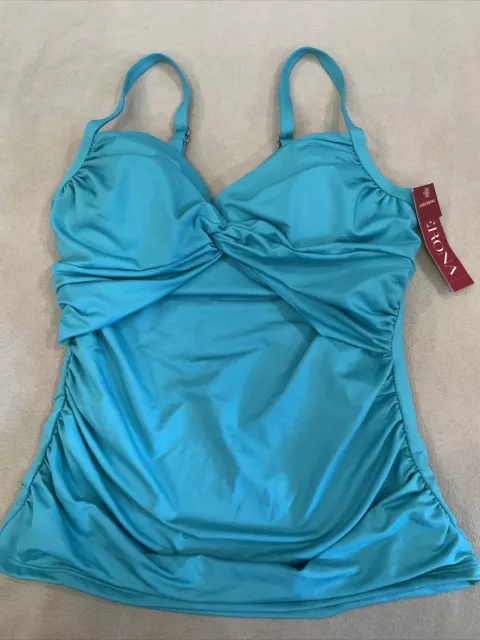 Merona Tankini Swimsuit Top XS Womens Underwire Nwt