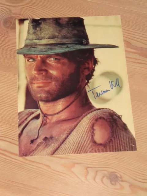 TERENCE HILL Originalautogramm GARANTIERT! Magazinbild DINA4