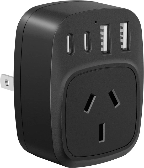 Japan Adapter JAPAN TRAVEL ADAPTER, AU to Japan Travel Plug Adapter, Mini Power Plug ...