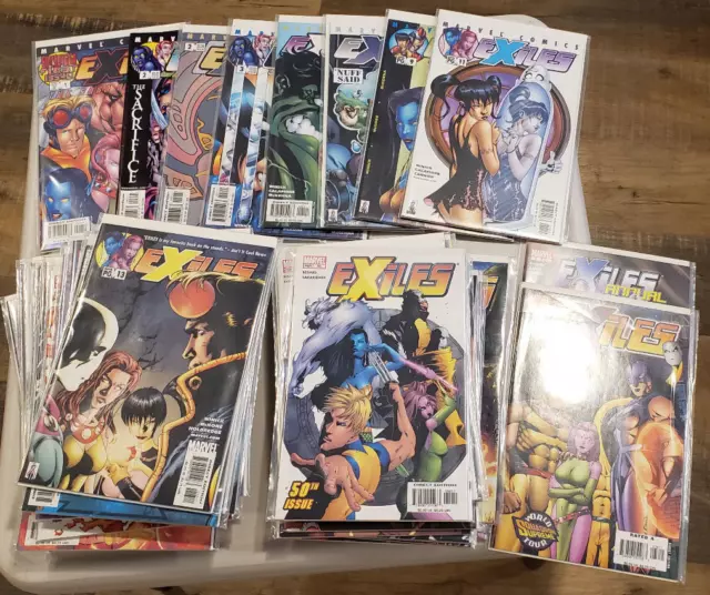 Marvel Exiles (2001) Issues 1-78 complete run + Variant Cover + Annual #1