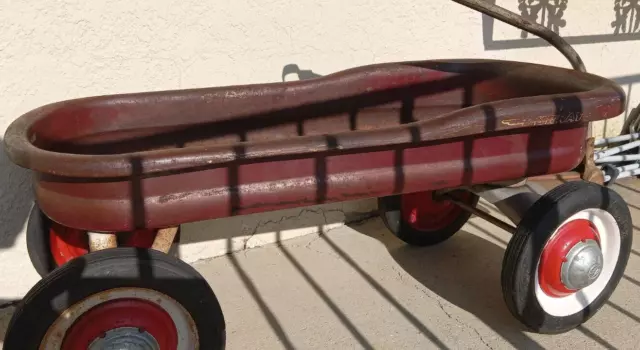 wagon Murray Mercury 1940s child's Pull Wagon antique a lot original paint.