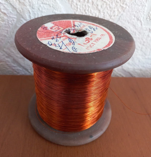 Magnet Wire 0,35 mm 28-27 AWG Gauge 3 LB Enameled Copper Coil Winding from USSR