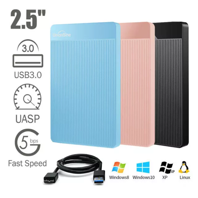 Externe Festplatte 2TB tragbare USB High Speed Hard Drive Mac Windows Ps4/5 Slim