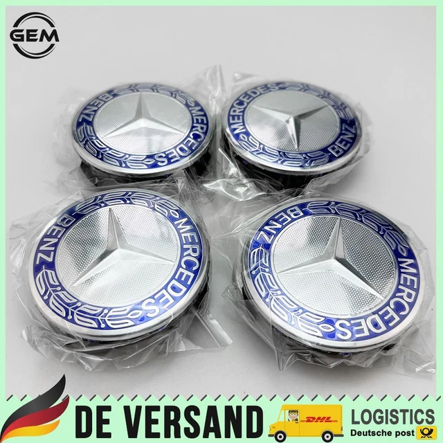 Nabendeckel Original Mercedes-Benz Titansilber | A4154002800-Satz
