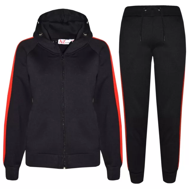 Tuta da jogging bambini ragazzi ragazze pile semplice tuta con cappuccio felpa con cappuccio jogger con fondo