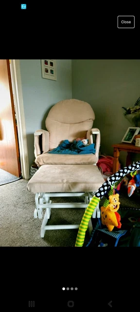 Glider Rocking Chair and Stool - Habebe