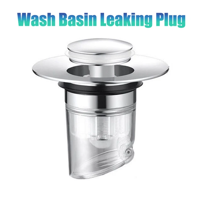 1Pcs Wash Basin Leaking Plug Washbasin Basin Drainer Odor Proof Sewer Y4