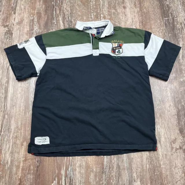 HERITAGE COLLECTION LANSDOWNE Ireland Rugby Shirt Mens XL Green Short ...