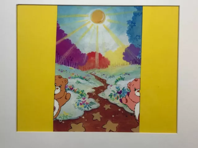 Vintage Care Bears Animation Production Cel + Matching Drawing- 1980’s