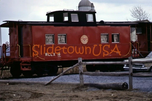 Vtg 1972 Orig Photo Train Slide SAL Seaboard Railroad RCLX18 Caboose X1P104