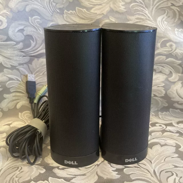 Dell AX210 Multimedia Computer Speakers 2.0 (USB powered, 3.5mm) Black TESTED