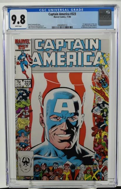Captain America #323 (1986) CGC Graded 9.8 1st App. New Super-Patriot Marvel