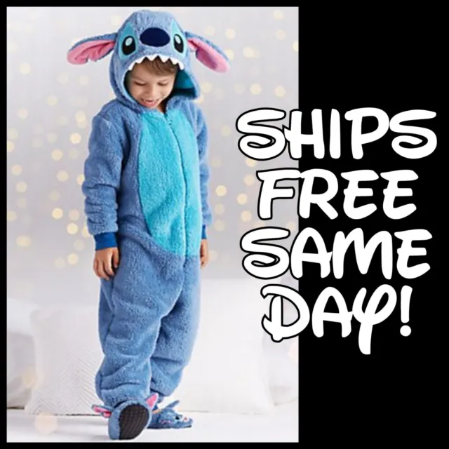 Disney Lilo Stitch Costume Sleepwear Pajamas Plush PJs 3 Kids Girls Boys Unisex