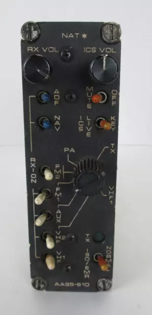 Northern Airborne Audio Panel NAT* RX ICS Volume Model AA95-610 Aviation