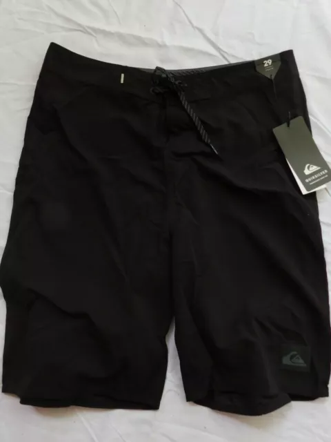 NWT Quiksilver  Boy's Highline Kaimana 18" Swim Boardshorts sz 29 Black