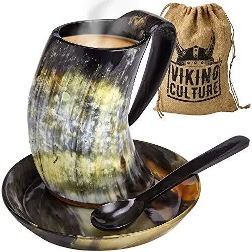 https://www.picclickimg.com/clgAAOSwvZxllWC2/Viking-Culture-Coffee-Horn-Mug-with-Spoon-Plate.webp