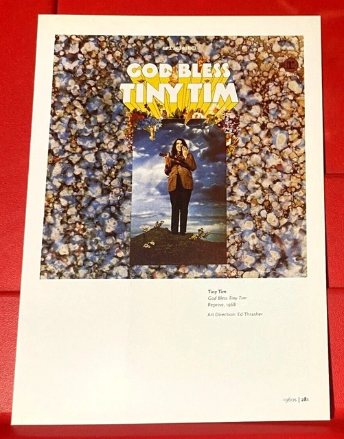 TINY TIM GOD Bless Tiny Tim Album Cover Art PICTURE / PRINT 7.5" x 5.5 ...
