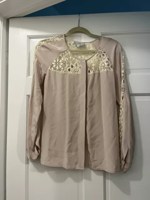 Madison Marcus lavander silk top