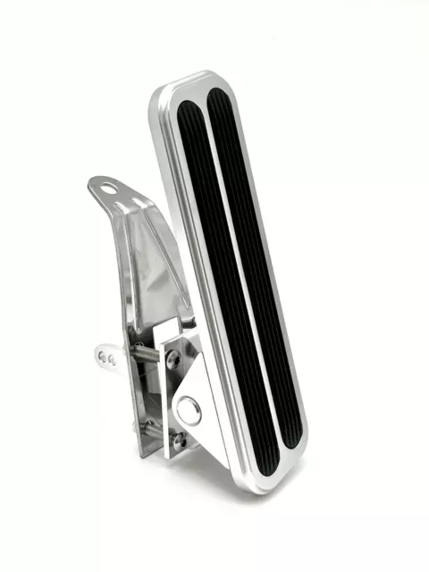 Universal Gas Pedal Floor Mount Throttle Pedal Billet Aluminum Hot Rod Chevy