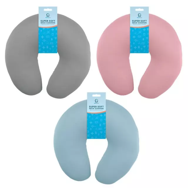 Super Soft Travel Neck Pillow Support U Shaped Head Rest Cushion Car Plane Sleep