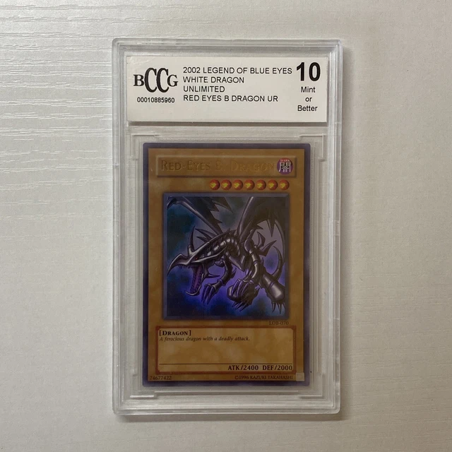 Yu-GI-Oh - Graded/PSA 10 LOB-070 Red Eyes B. Dragon - 2002 MINT - North American