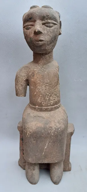 Tres Ancienne Statue De Femme / Peuple  Ewe / Ghana / Togo / Art Tribal Afrique