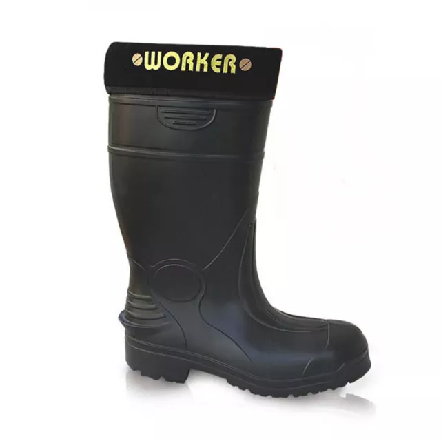 LEMIGO EVA Sicherheitsstiefel Thermostiefel Gummistiefel gefüttert WORKER