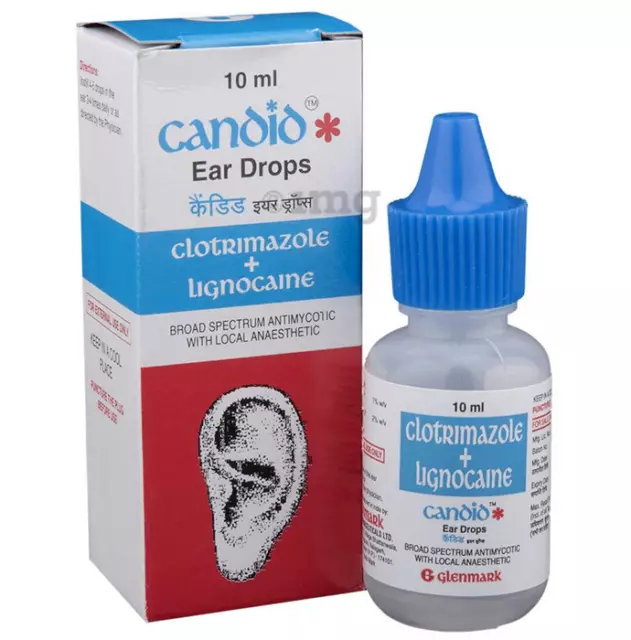 Candid Ear Drop 10ml traitement des infections fongiques de l'oreille +