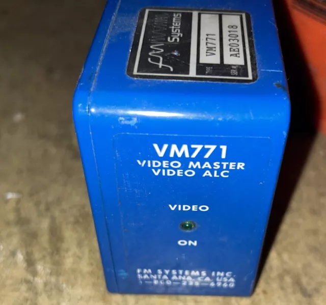 FM Systems Inc. VM771 Video Master ALC Video Automatic Gain Control--VM 771