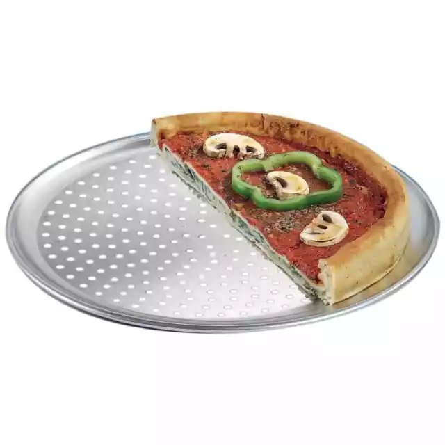 American Metalcraft PTP16 Wide Rim Aluminum 16 Perf. Pizza Pan"