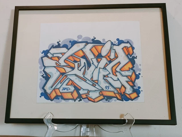 Dessin Original Graffiti 1990 – TERROR161 / Jayson Sur Enveloppe (art Urbain Signé)