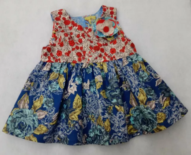 GIRL'S 100% COTTON sleeveless summer dress age 0-6 months £9.99 - PicClick  UK