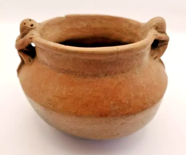 Original Nayarit Pot with Monkey Handles 300 BC - 300 AD