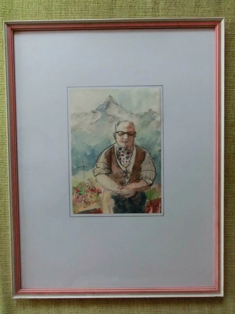FRITZ ZOLNHOFER (1896 Wolfstein1965 Saarbrücken) Aquarell Alpen EUR