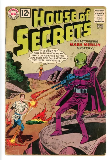 HOUSE OF SECRETS #54  DC 1962 - Dick Dillin & Ruben Moreira Art - GD/VG