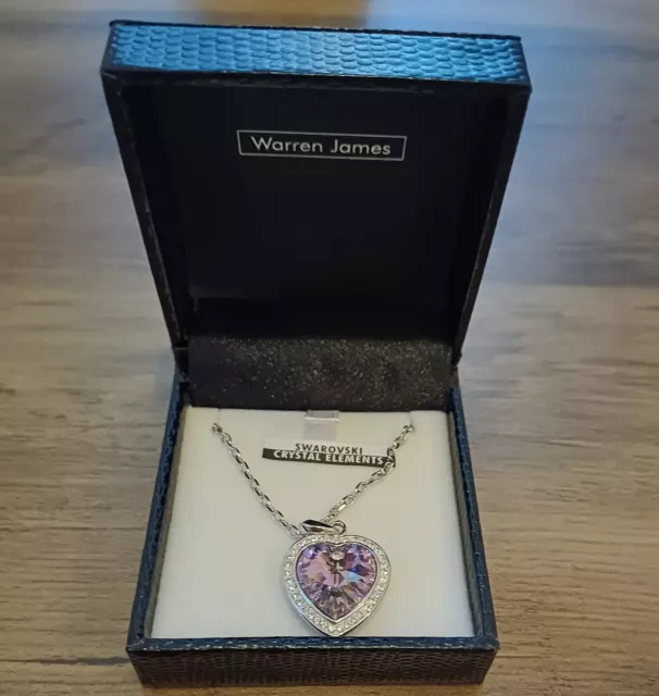 Womens Warren James Jewellers | 18Ct Gold Vermeil On Silver Sparkle Heart  Necklace • Charyjewellery