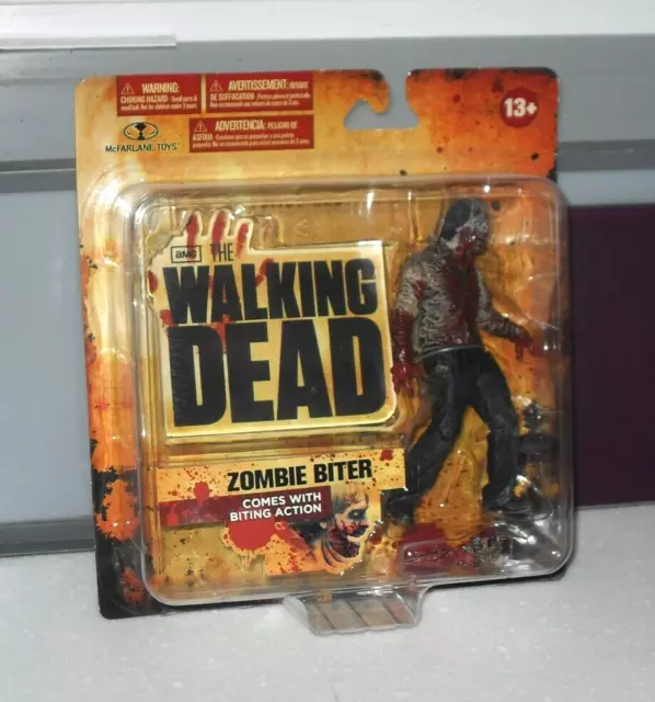 Mcfarlane The Walking Dead Tv Series 1 Zombie Biter Carded Action Figure Sealed