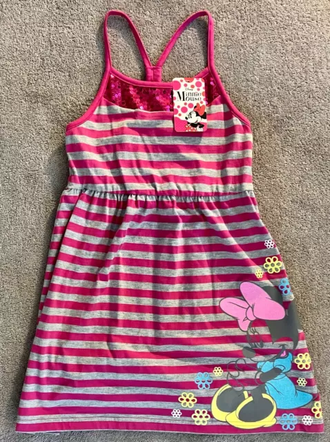 Disney - Minnie Mouse - Girls Racerback Dress - Sequins - Size Medium & Large