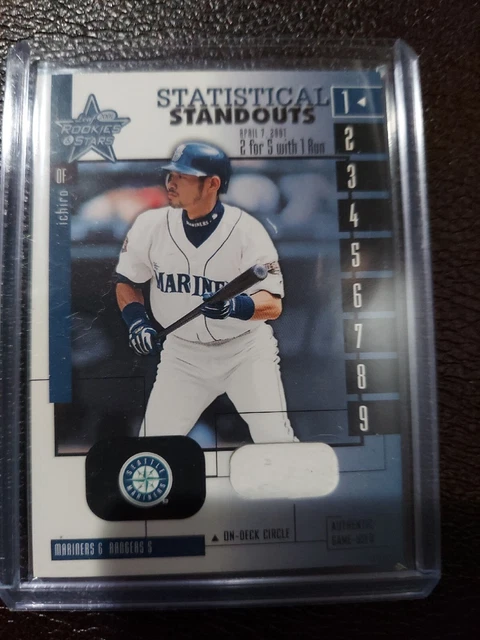 2001 Ichiro Suzuki Leaf Rookies & Stars Statistical Standouts Game Used Patch