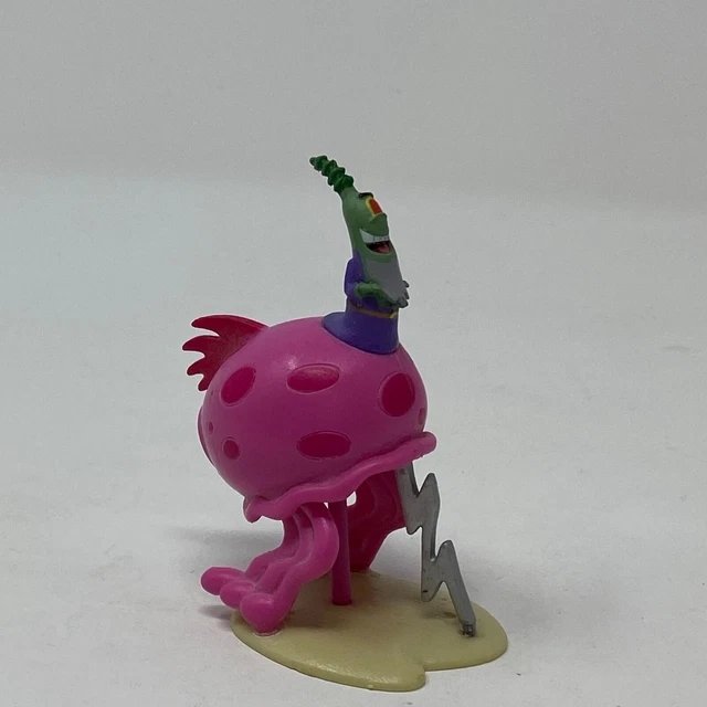 SPONGEBOB SQUAREPANTS PLANKTON Riding Jellyfish Zap Just Play Figure