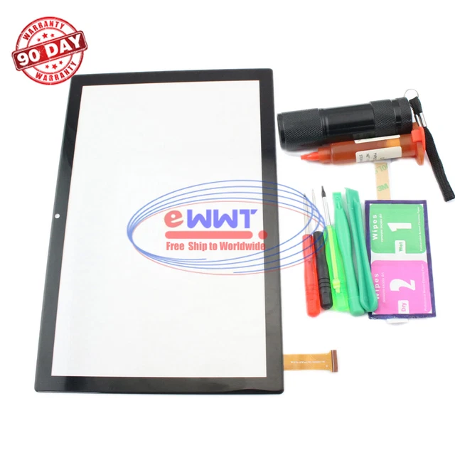 FREE SHIP for Teclast P20 HD 10.1" 2020 Black Touch Screen Glass+UV Glue XKLU954
