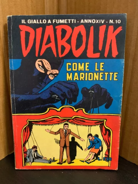 DIABOLIK ANNO XIV  n 10  1975, COME LE MARIONETTE, ORIGINALE