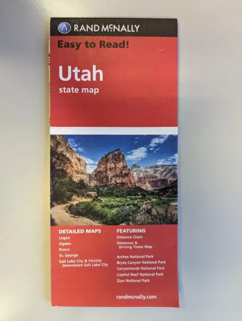 Rand McNally Easy to Ready! Utah State Map